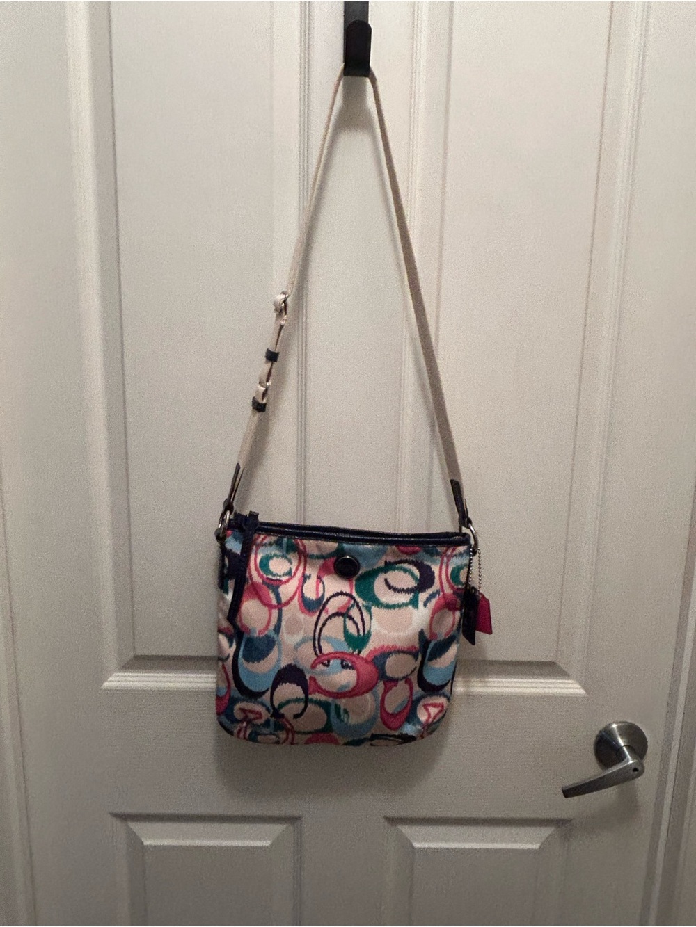 Coach Ikat Scribble Crossbody Bag Multicolor